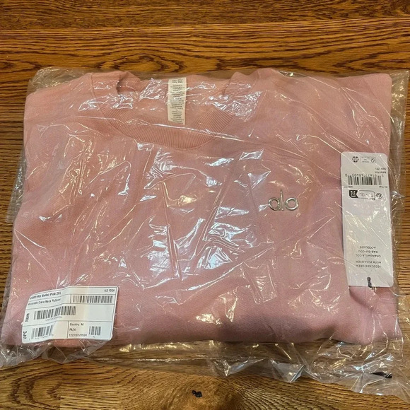 Alo Accolade Crewneck Pullover Ballet Pink Limited Edition 2XL - Picture 3 of 5